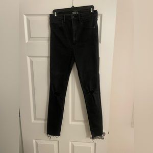 Abercrombie black skinny jeans